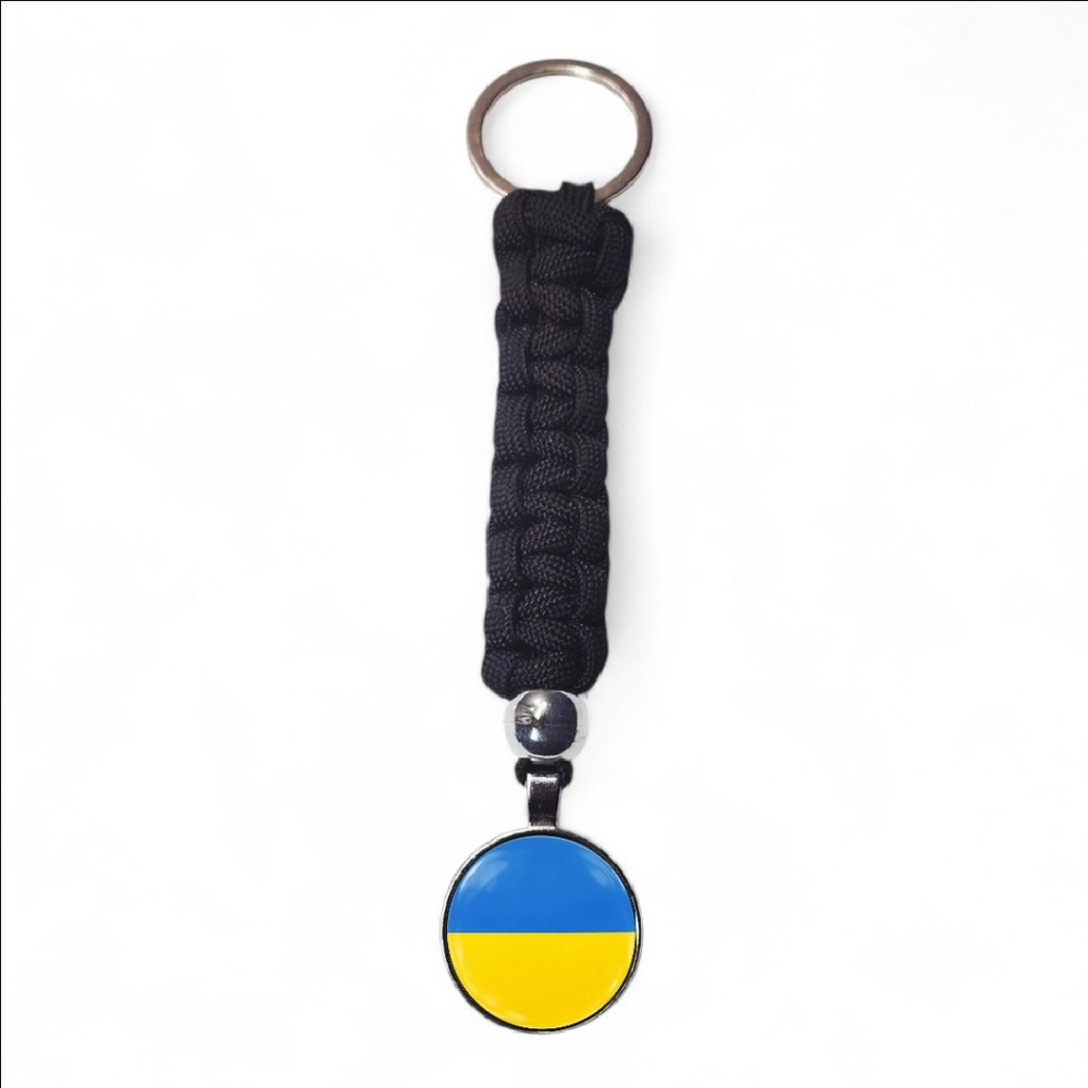 Ukrainian Pride Flag Keychain Backpack Luggage Accessory Ukraine Country Flag